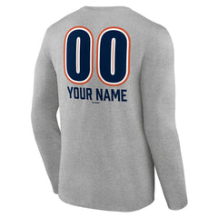 Houston Astros Personalized Name & Number Fastball Long Sleeve T-Shirt - MLB T-shirts