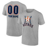Houston Astros Personalized Name & Number Fastball T-Shirt - MLB T-shirts