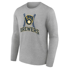 Milwaukee Brewers Personalized Name & Number Fastball Long Sleeve T-Shirt - MLB T-shirts