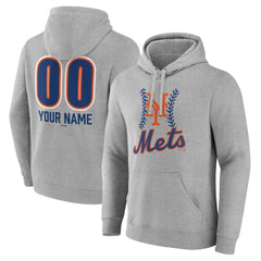 New York Mets Personalized Name & Number Fastball Pullover Hoodie - MLB Hoodies