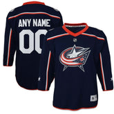 Columbus Blue Jackets Youth Home Replica Custom Jersey - NHL Jerseys