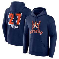Jose Altuve Houston Astros Fastball Player Name & Number Pullover Hoodie - MLB Hoodies