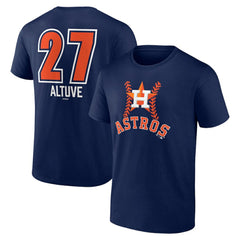 Jose Altuve Houston Astros Fastball Player Name & Number T-Shirt - MLB T-shirts