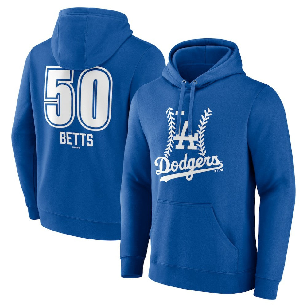 Mookie Betts Los Angeles Dodgers Fastball Player Name & Number Pullover Hoodie - MLB Hoodies