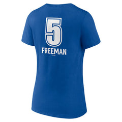 Freddie Freeman Los Angeles Dodgers Women's Fastball Player Name & Number V-Neck T-Shirt - MLB T-shirts