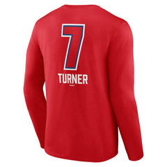Trea Turner Philadelphia Phillies Fastball Player Name & Number Long Sleeve T-Shirt - MLB T-shirts