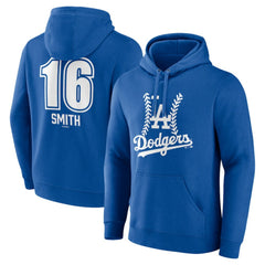 Will Smith Los Angeles Dodgers Fastball Player Name & Number Pullover Hoodie - MLB Hoodies