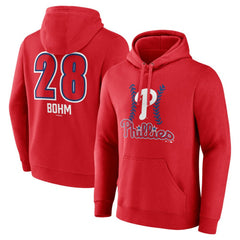 Alec Bohm Philadelphia Phillies Fastball Player Name & Number Pullover Hoodie - MLB Hoodies