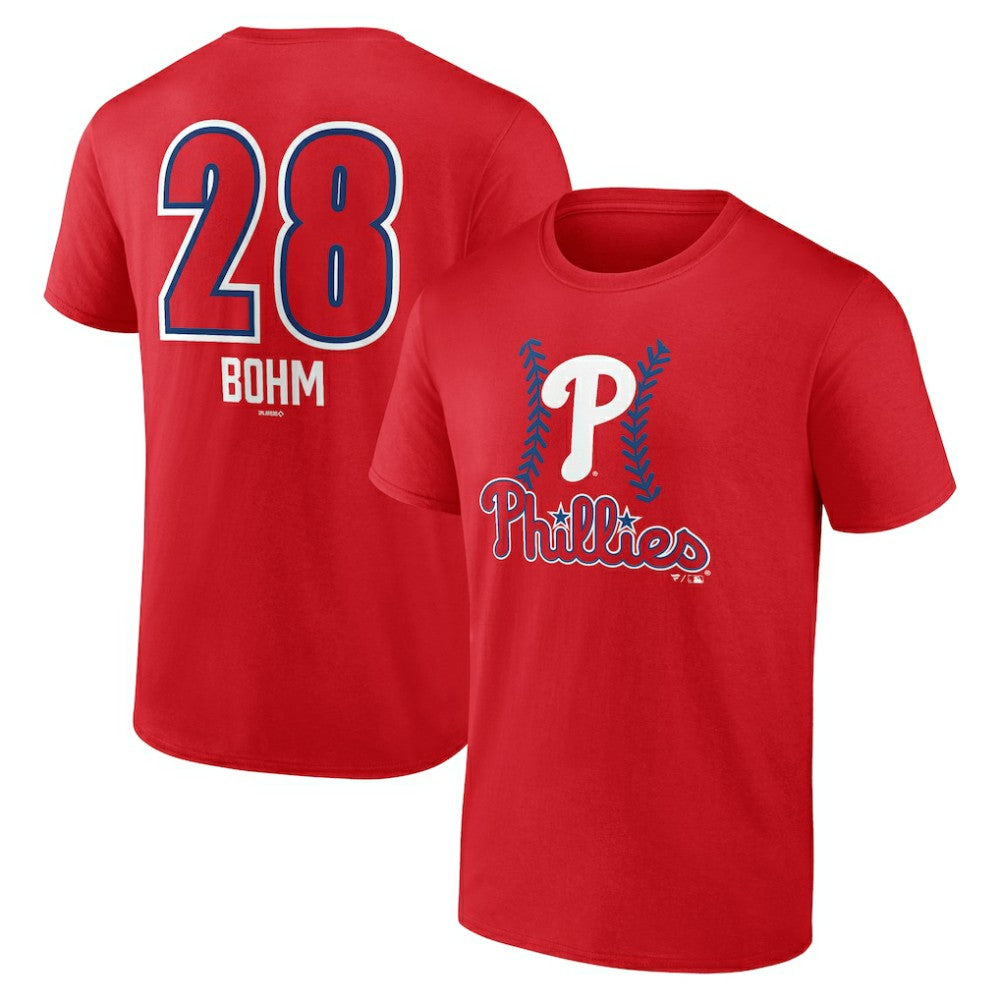 Alec Bohm Philadelphia Phillies Fastball Player Name & Number T-Shirt - MLB T-shirts