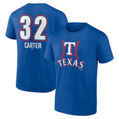Evan Carter Texas Rangers Fastball Player Name & Number T-Shirt - MLB T-shirts