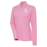 San Diego Padres Antigua Women's Mentor Quarter-Zip Pullover Top - MLB Pullover