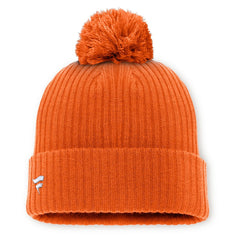 Philadelphia Flyers Fanatics Primary Logo Cuffed Knit Hat with Pom - NHL Hats