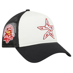 Houston Astros New Era Checkered Flag A-Frame Trucker 9FORTY Adjustable Hat - MLB Hats