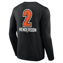 Gunnar Henderson Baltimore Orioles Fastball Player Name & Number Long Sleeve T-Shirt - MLB T-shirts