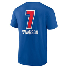 Dansby Swanson Chicago Cubs Fastball Player Name & Number T-Shirt - MLB T-shirts