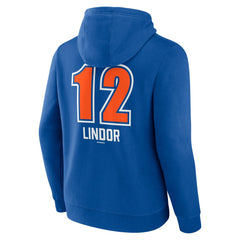 Francisco Lindor New York Mets Fastball Player Name & Number Pullover Hoodie - MLB Hoodies