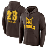Fernando Tatis Jr. San Diego Padres Fastball Player Name & Number Pullover Hoodie - MLB Hoodies