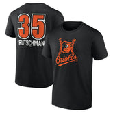 Adley Rutschman Baltimore Orioles Fastball Player Name & Number T-Shirt - MLB T-shirts
