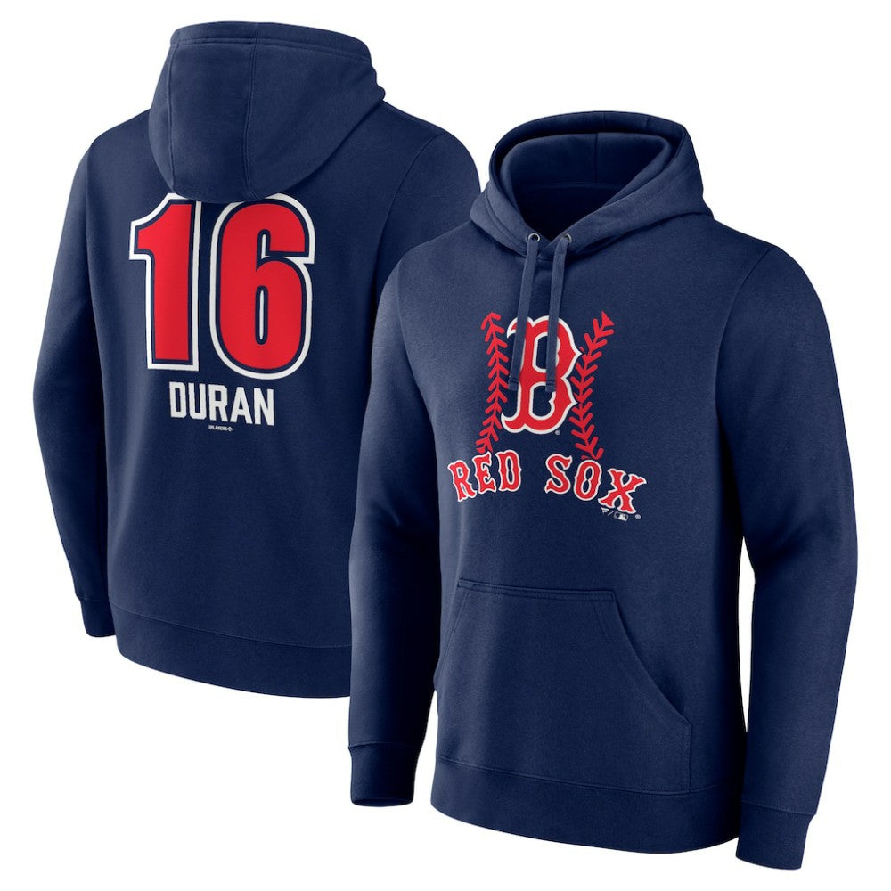 Jarren Duran Boston Red Sox Fastball Player Name & Number Pullover Hoodie - MLB Hoodies