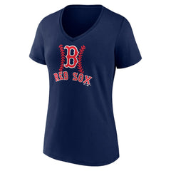Jarren Duran Boston Red Sox Women's Fastball Player Name & Number V-Neck T-Shirt - MLB T-shirts