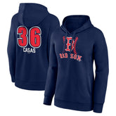Triston Casas Boston Red Sox Women's Fastball Player Name & Number Pullover Hoodie - MLB Hoodies