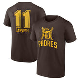 Yu Darvish San Diego Padres Fastball Player Name & Number T-Shirt - MLB T-shirts