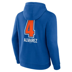 Francisco Alvarez New York Mets Fastball Player Name & Number Pullover Hoodie - MLB Hoodies