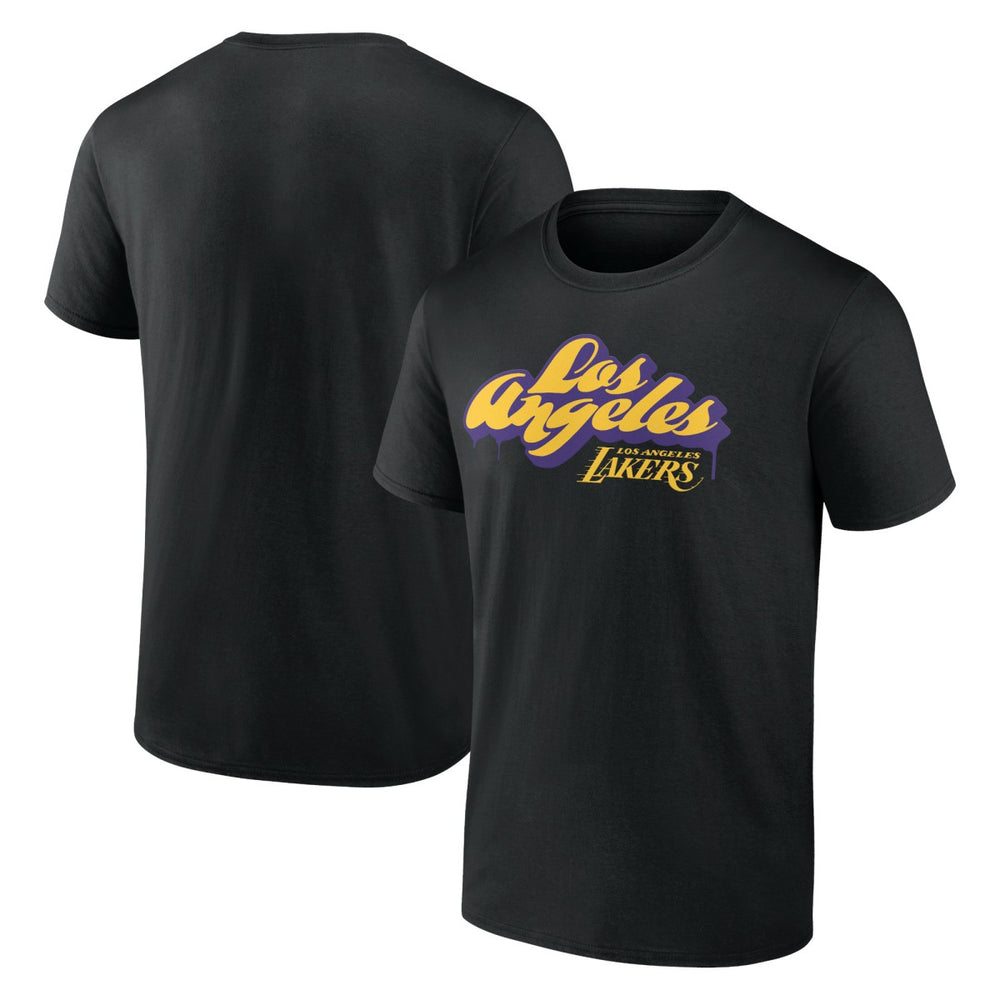 Black Los Angeles Lakers LA Graffiti T-Shirt | NBA