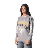 Pittsburgh Penguins The Wild Collective Unisex Tie-Dye Double Collar Pullover Sweatshirt - NHL Sweatshirts