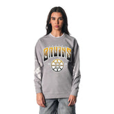 Boston Bruins The Wild Collective Unisex Tie-Dye Double Collar Pullover Sweatshirt - NHL Sweatshirts