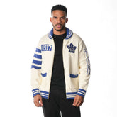 Toronto Maple Leafs The Wild Collective Unisex Jacquard Full-Zip Sweater - NHL