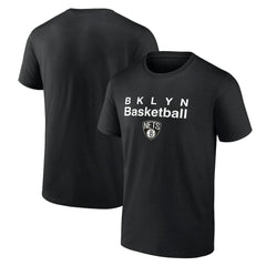 Black Brooklyn Nets Pick & Roll Coverage T-Shirt | NBA