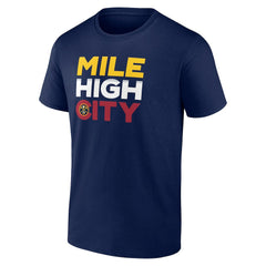 Navy Denver Nuggets Pick & Roll Coverage T-Shirt sale | NBA