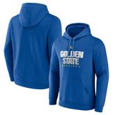 Royal Golden State Warriors Pick & Roll Coverage Pullover Hoodie | NBA