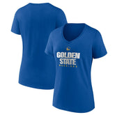 Royal Golden State Warriors Pick & Roll Coverage V-Neck T-Shirt sale | NBA