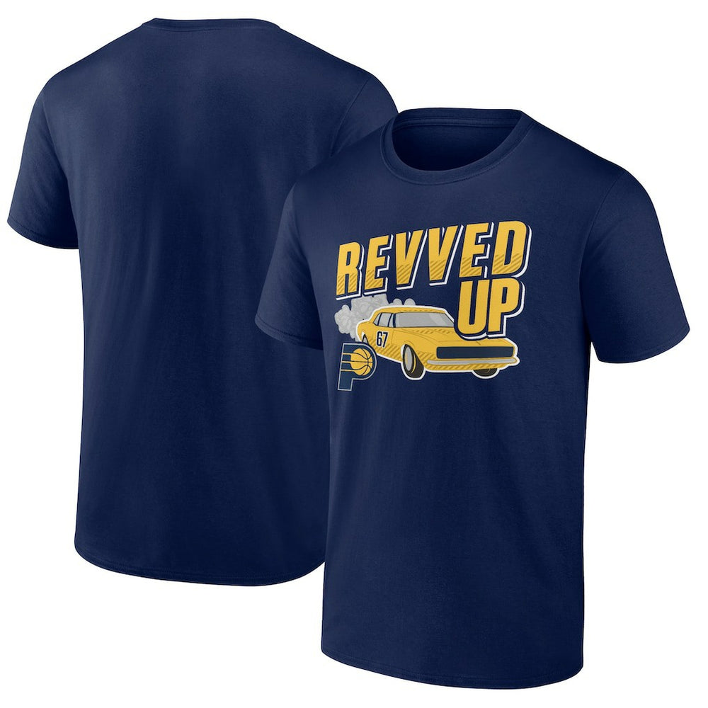 Navy Indiana Pacers Half Court Offense T-Shirt | NBA