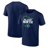 Navy Minnesota Timberwolves Pick & Roll Coverage T-Shirt | NBA