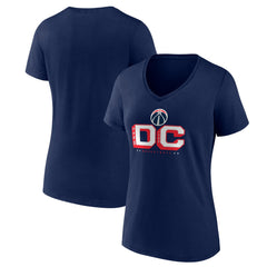 Navy Washington Wizards Pick & Roll Coverage V-Neck T-Shirt | NBA