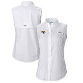 Jacksonville Jaguars Women's PFG Tamiami Omni-Shade Sleeveless Button-Up Shirt | NFL US