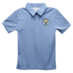 Manchester City Vive La Fete Youth Pencil Stripe Polo