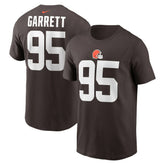 Cleveland Browns Myles Garrett Player Name & Number T-Shirt | NFL Outlet