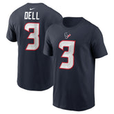 Houston Texans Tank Dell Player Name & Number T-Shirt | NFL Hot
