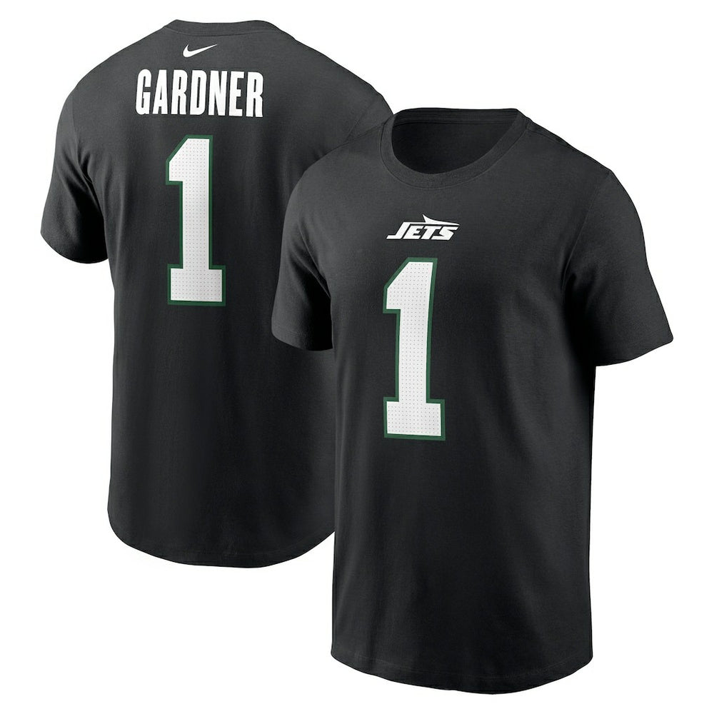 New York Jets Ahmad Sauce Gardner Name & Number T-Shirt | NFL Outlet