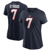 Houston Texans C.J. Stroud Women's Player Name & Number T-Shirt | NFL Outlet