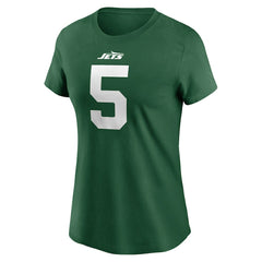 New York Jets Garrett Wilson Women's Player Name & Number T-Shirt | NFL Outlet