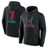 Corbin Carroll Arizona Diamondbacks Name & Number Fastball Pullover Hoodie - MLB Hoodies