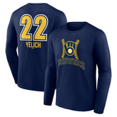 Christian Yelich Milwaukee Brewers Name & Number Fastball Long Sleeve T-Shirt - MLB T-shirts