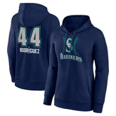Julio Rodríguez Seattle Mariners Women's Name & Number Fastball Pullover Hoodie - MLB Hoodies