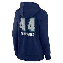 Julio Rodríguez Seattle Mariners Women's Name & Number Fastball Pullover Hoodie - MLB Hoodies