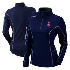 Los Angeles Angels Columbia Women's Omni-Wick Shotgun Quarter-Zip Pullover Top - MLB Pullover